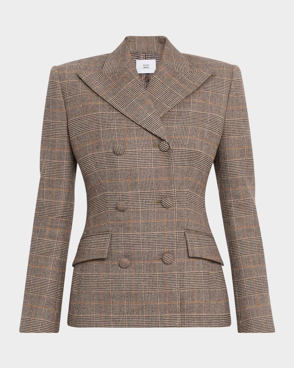 Malone Glen Plaid Double Breasted Jacket
